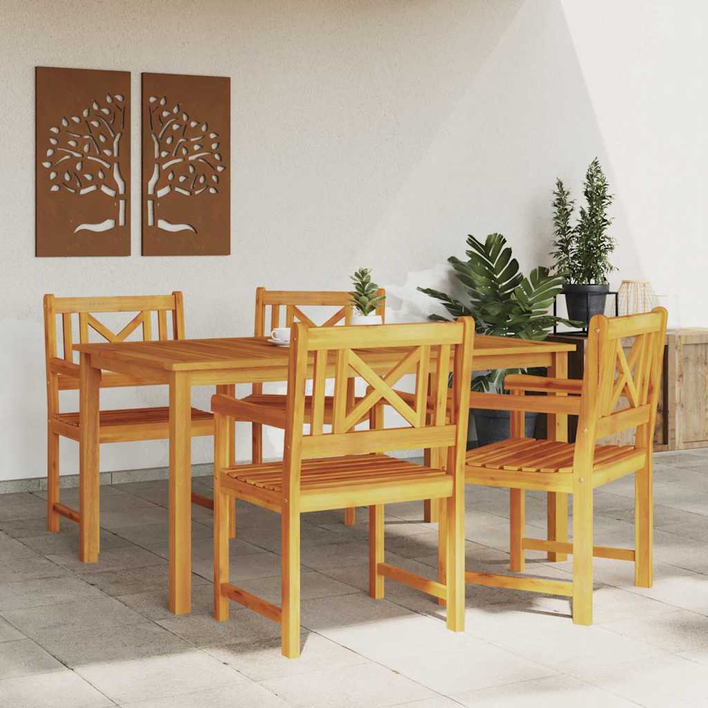 Garden Chair 4 pcs 56 x 56 x 90 cm Solid Acacia Wood
