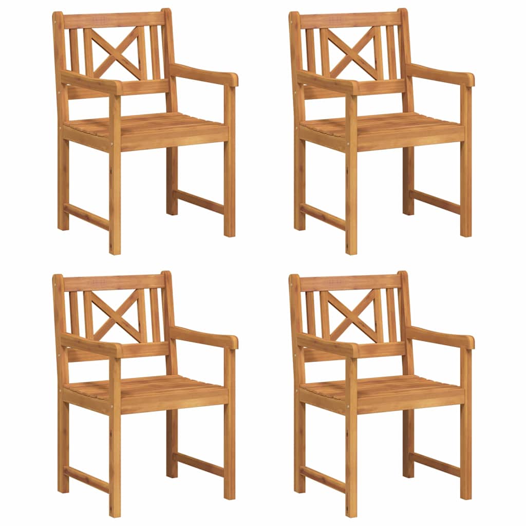 Garden Chair 4 pcs 56 x 56 x 90 cm Solid Acacia Wood