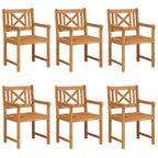 Garden Chair 6 pcs 56 x 56 x 90 cm Solid Acacia Wood