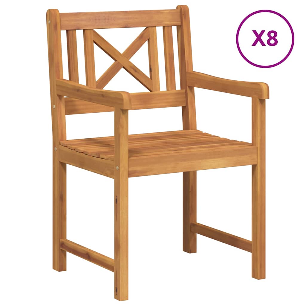 Garden Chair 8 pcs 56 x 56 x 90 cm Solid Acacia Wood