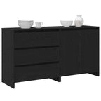 Sideboard 2 pcs Black 70 x 41 x 75 cm Engineered Wood