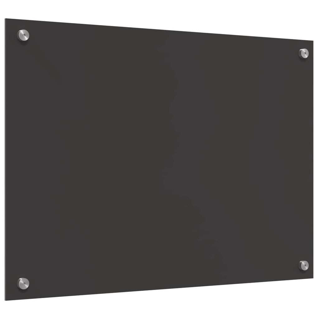 Kitchen Backsplash Dark grey 70 x 50 x 0.6 cm Tempered Glass