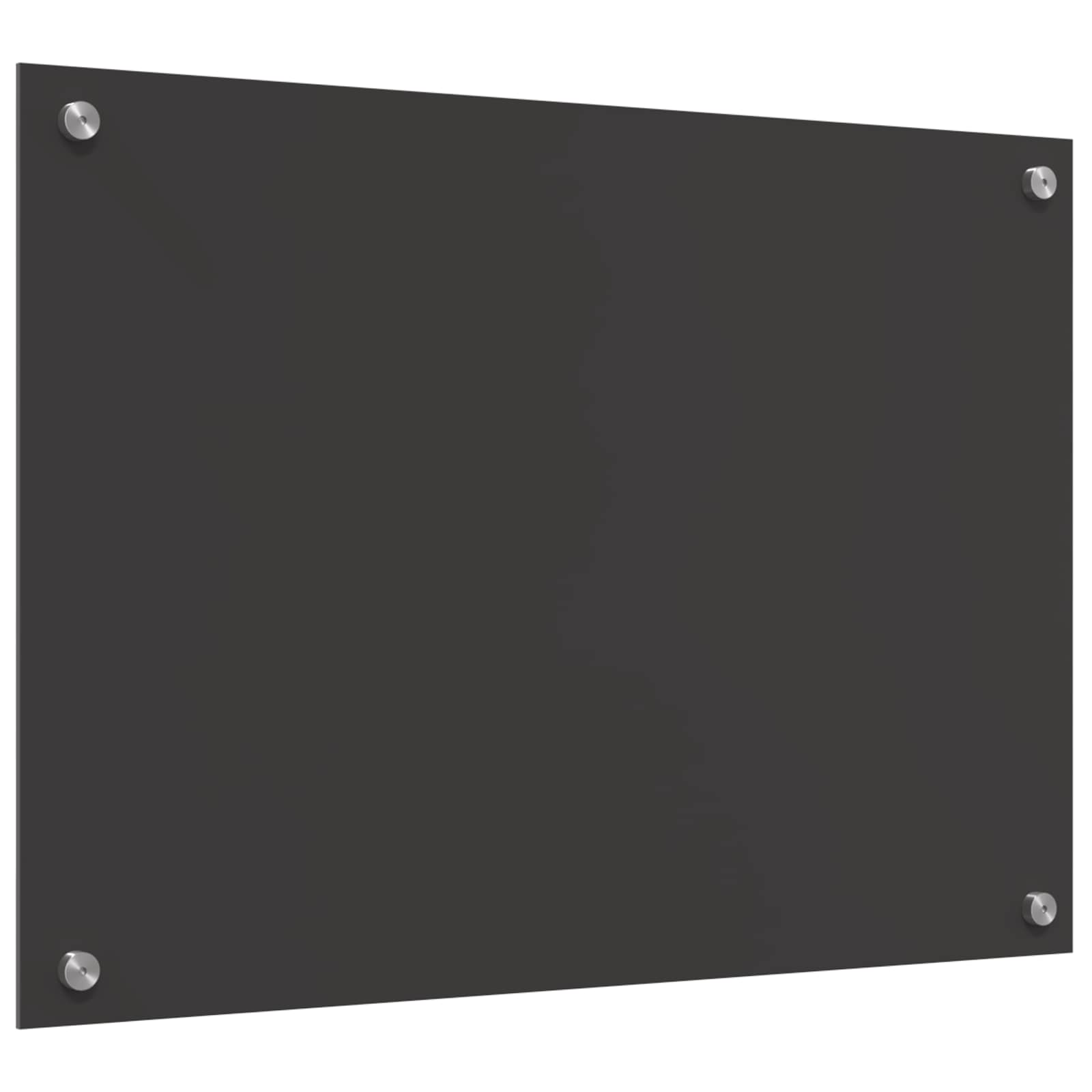 Kitchen Backsplash Dark grey 70 x 50 x 0.6 cm Tempered Glass