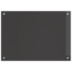 Kitchen Backsplash Dark grey 70 x 50 x 0.6 cm Tempered Glass