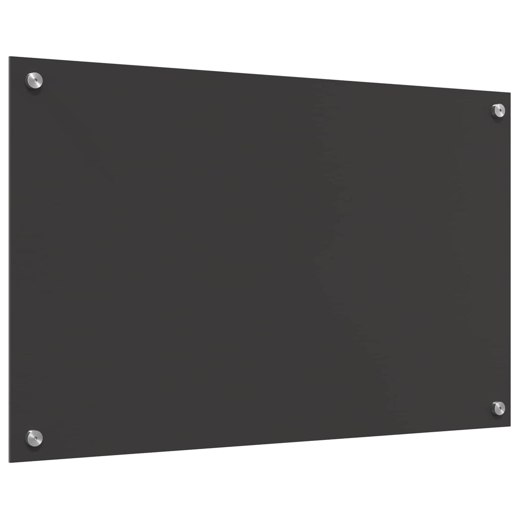 Kitchen Backsplash Dark grey 80 x 50 x 0.6 cm Tempered Glass