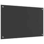 Kitchen Backsplash Dark grey 80 x 50 x 0.6 cm Tempered Glass