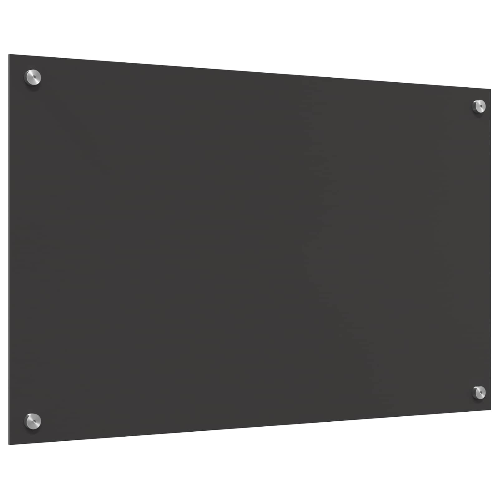 Kitchen Backsplash Dark grey 80 x 50 x 0.6 cm Tempered Glass