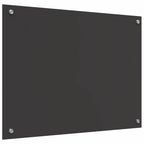 Kitchen Backsplash Dark grey 80 x 60 x 0.6 cm Tempered Glass