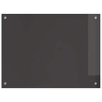 Kitchen Backsplash Dark grey 80 x 60 x 0.6 cm Tempered Glass