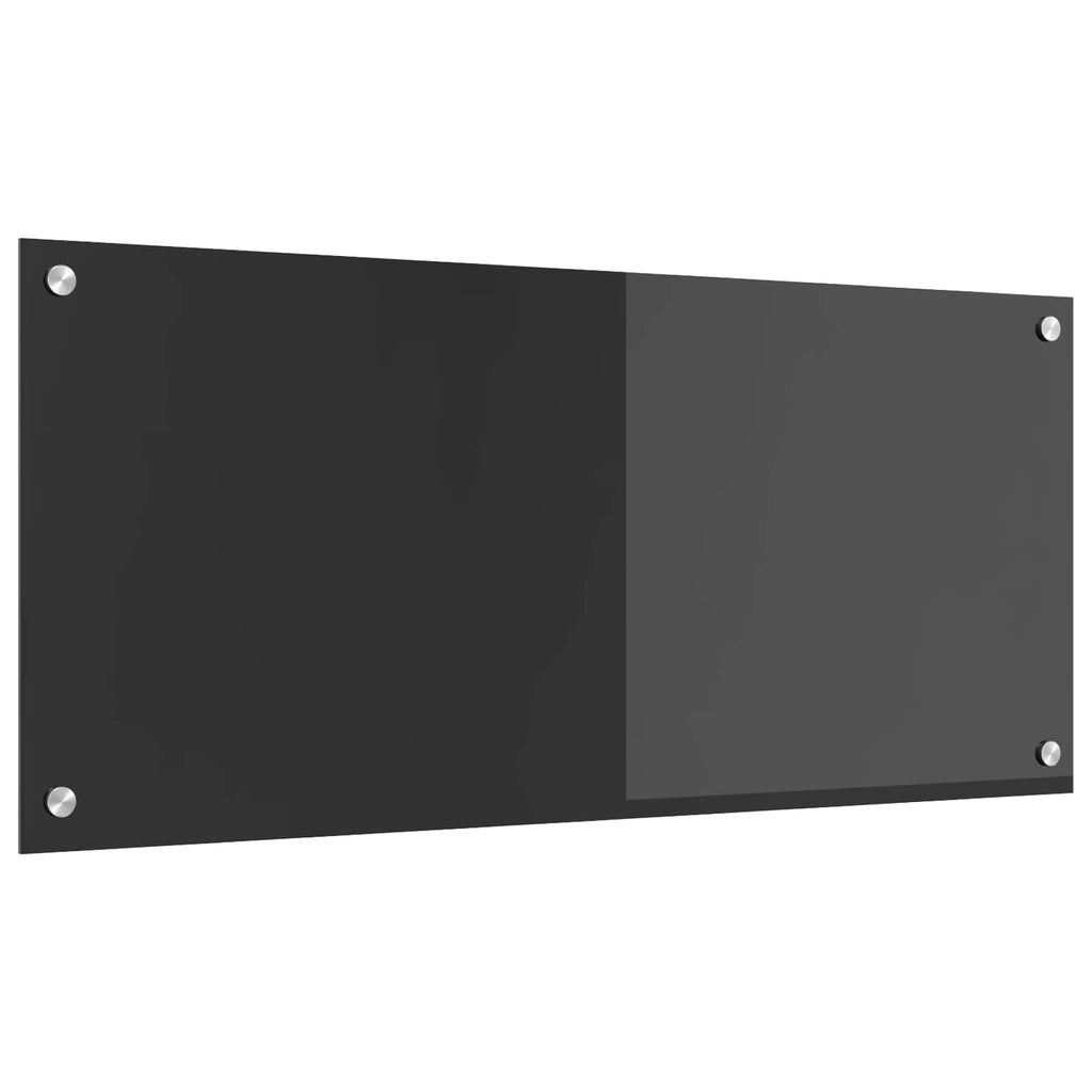 Kitchen Backsplash Dark grey 90 x 40 x 0.6 cm Tempered Glass