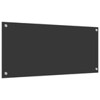 Kitchen Backsplash Dark grey 90 x 40 x 0.6 cm Tempered Glass