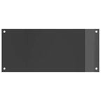 Kitchen Backsplash Dark grey 90 x 40 x 0.6 cm Tempered Glass