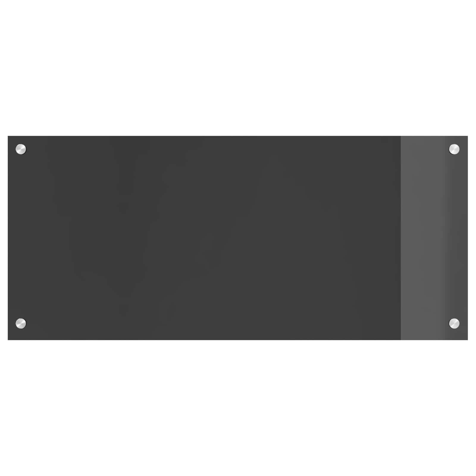 Kitchen Backsplash Dark grey 90 x 40 x 0.6 cm Tempered Glass