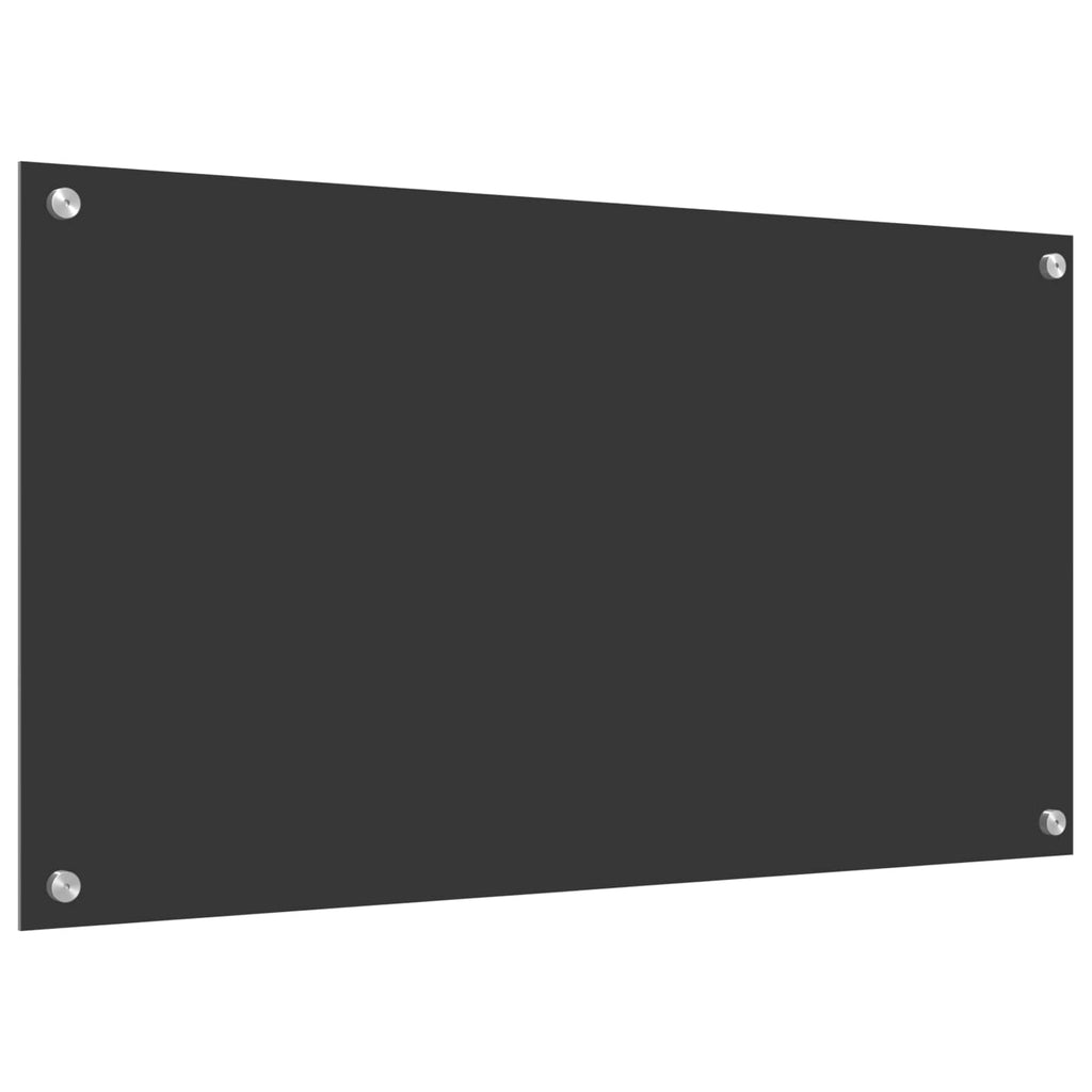 Kitchen Backsplash Dark grey 90 x 50 x 0.6 cm Tempered Glass
