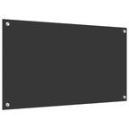 Kitchen Backsplash Dark grey 90 x 50 x 0.6 cm Tempered Glass