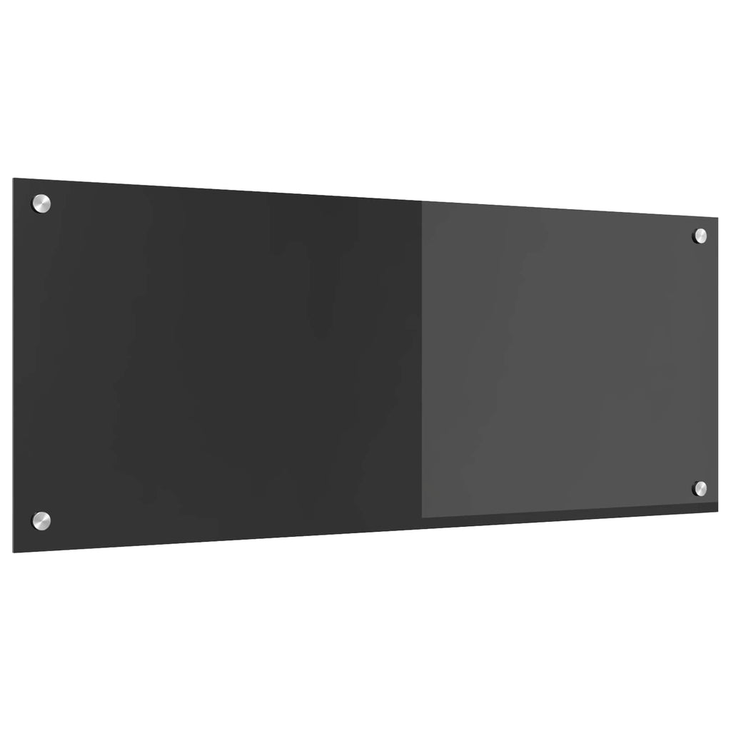 Kitchen Backsplash Dark grey 100 x 40 x 0.6 cm Tempered Glass