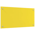 Kitchen Backsplash Yellow 80 x 40 x 0.6 cm Tempered Glass