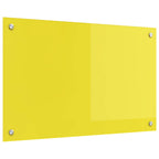 Kitchen Backsplash Yellow 80 x 50 x 0.6 cm Tempered Glass
