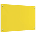 Kitchen Backsplash Yellow 80 x 50 x 0.6 cm Tempered Glass