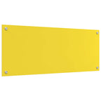 Kitchen Backsplash Yellow 100 x 40 x 0.6 cm Tempered Glass