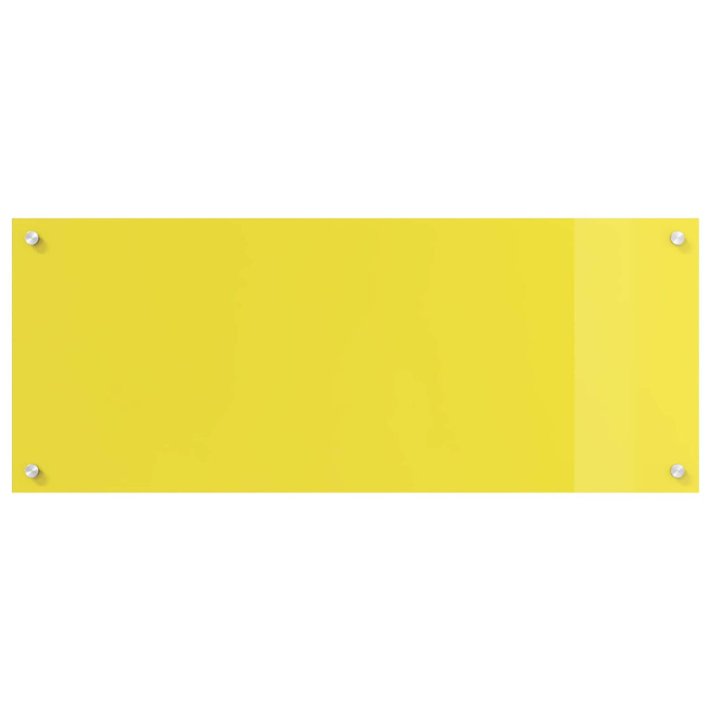 Kitchen Backsplash Yellow 100 x 40 x 0.6 cm Tempered Glass