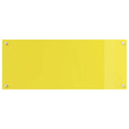Kitchen Backsplash Yellow 100 x 40 x 0.6 cm Tempered Glass