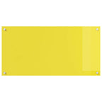 Kitchen Backsplash Yellow 100 x 50 x 0.6 cm Tempered Glass