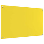 Kitchen Backsplash Yellow 100 x 60 x 0.6 cm Tempered Glass