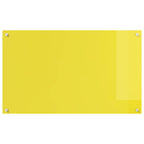 Kitchen Backsplash Yellow 100 x 60 x 0.6 cm Tempered Glass