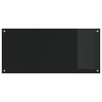 Kitchen Backsplash Black 110 x 50 x 0.6 cm Tempered Glass