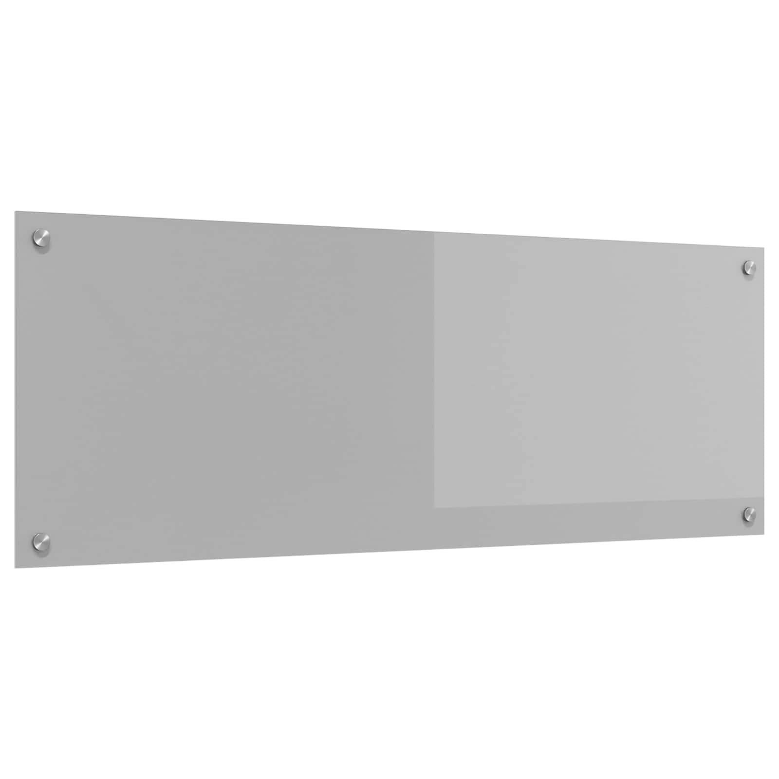Kitchen Backsplash Light grey 110 x 40 x 0.6 cm Tempered Glass