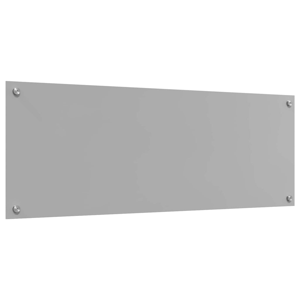 Kitchen Backsplash Light grey 110 x 40 x 0.6 cm Tempered Glass