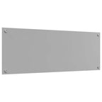 Kitchen Backsplash Light grey 110 x 40 x 0.6 cm Tempered Glass