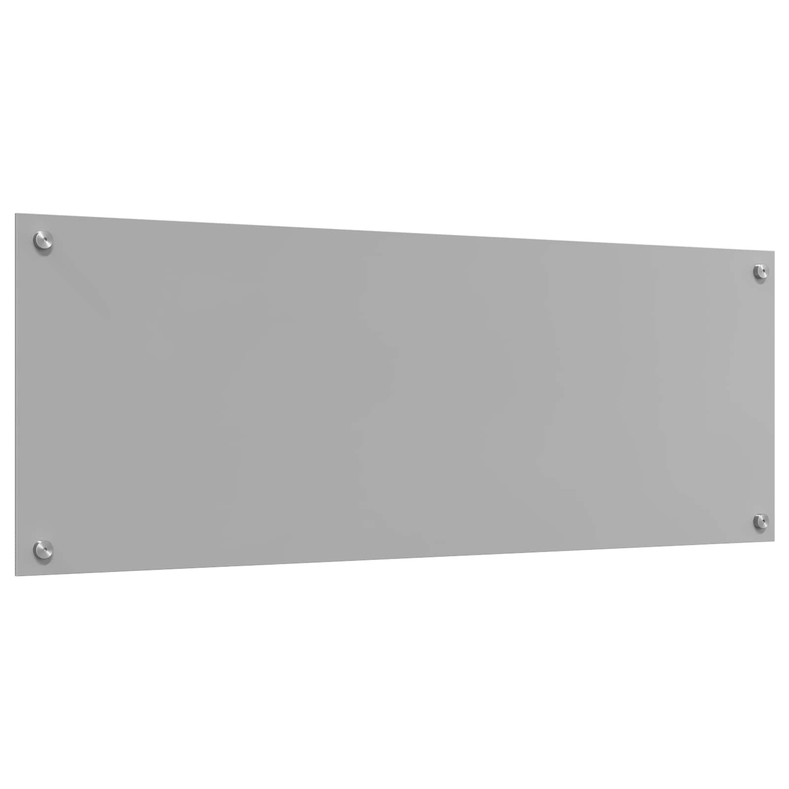 Kitchen Backsplash Light grey 110 x 40 x 0.6 cm Tempered Glass