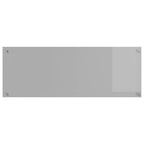 Kitchen Backsplash Light grey 110 x 40 x 0.6 cm Tempered Glass