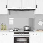 Kitchen Backsplash Light grey 110 x 50 x 0.6 cm Tempered Glass