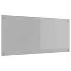 Kitchen Backsplash Light grey 110 x 50 x 0.6 cm Tempered Glass