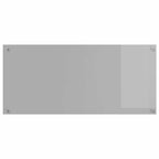 Kitchen Backsplash Light grey 110 x 50 x 0.6 cm Tempered Glass