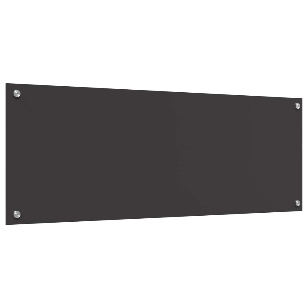 Kitchen Backsplash Dark grey 110 x 40 x 0.6 cm Tempered Glass