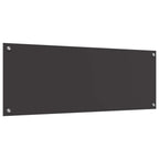 Kitchen Backsplash Dark grey 110 x 40 x 0.6 cm Tempered Glass