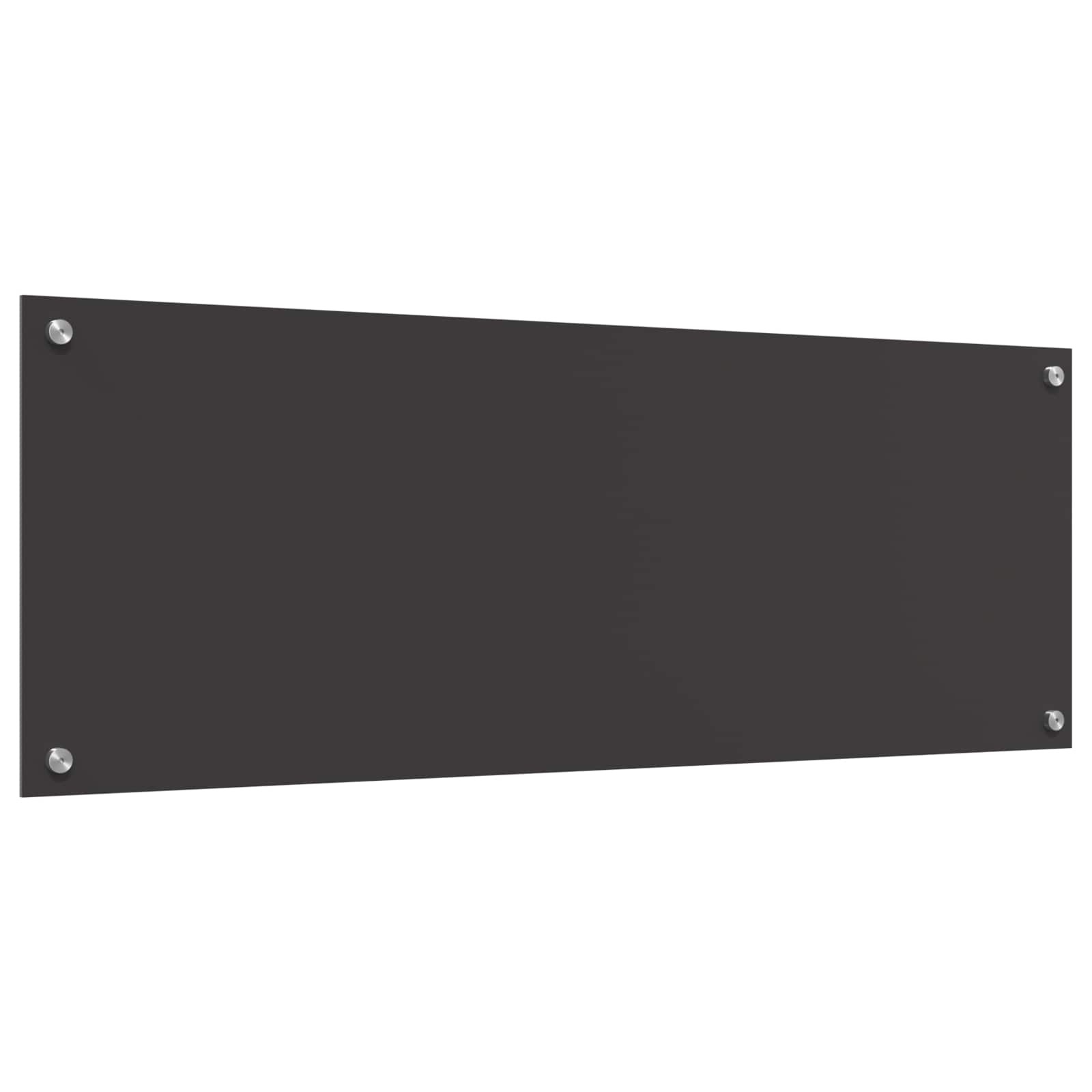 Kitchen Backsplash Dark grey 110 x 40 x 0.6 cm Tempered Glass