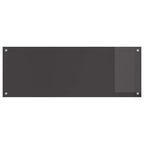 Kitchen Backsplash Dark grey 110 x 40 x 0.6 cm Tempered Glass