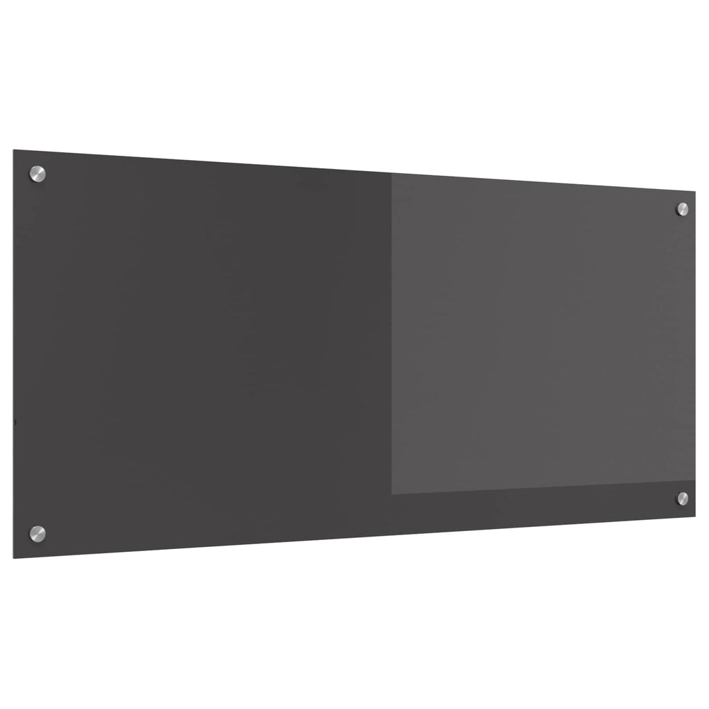 Kitchen Backsplash Dark grey 110 x 50 x 0.6 cm Tempered Glass
