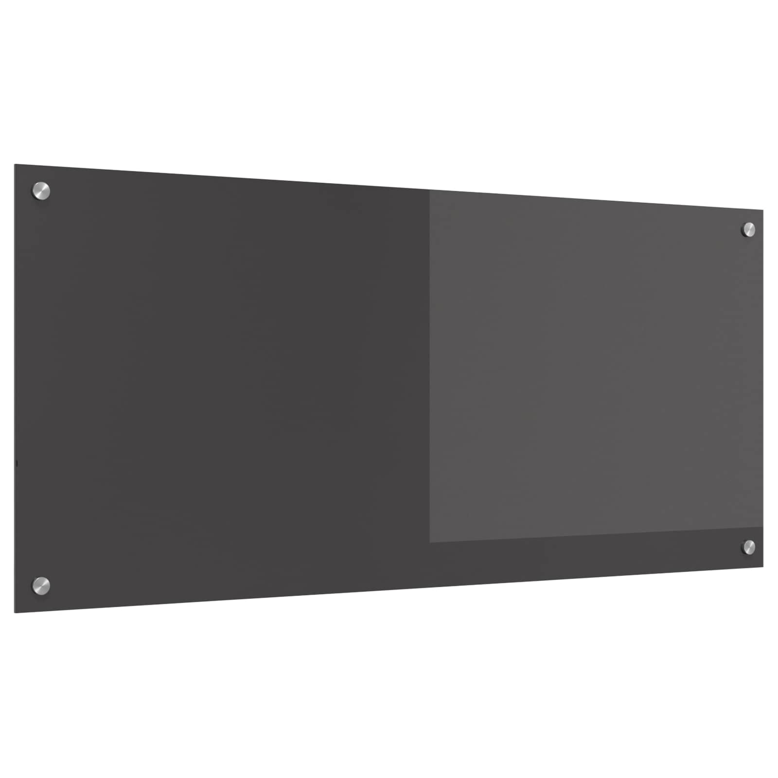 Kitchen Backsplash Dark grey 110 x 50 x 0.6 cm Tempered Glass
