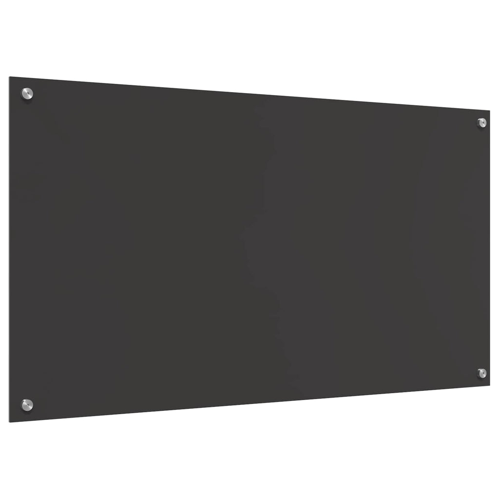 Kitchen Backsplash Dark grey 110 x 60 x 0.6 cm Tempered Glass
