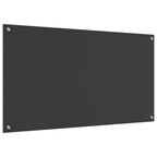 Kitchen Backsplash Dark grey 110 x 60 x 0.6 cm Tempered Glass
