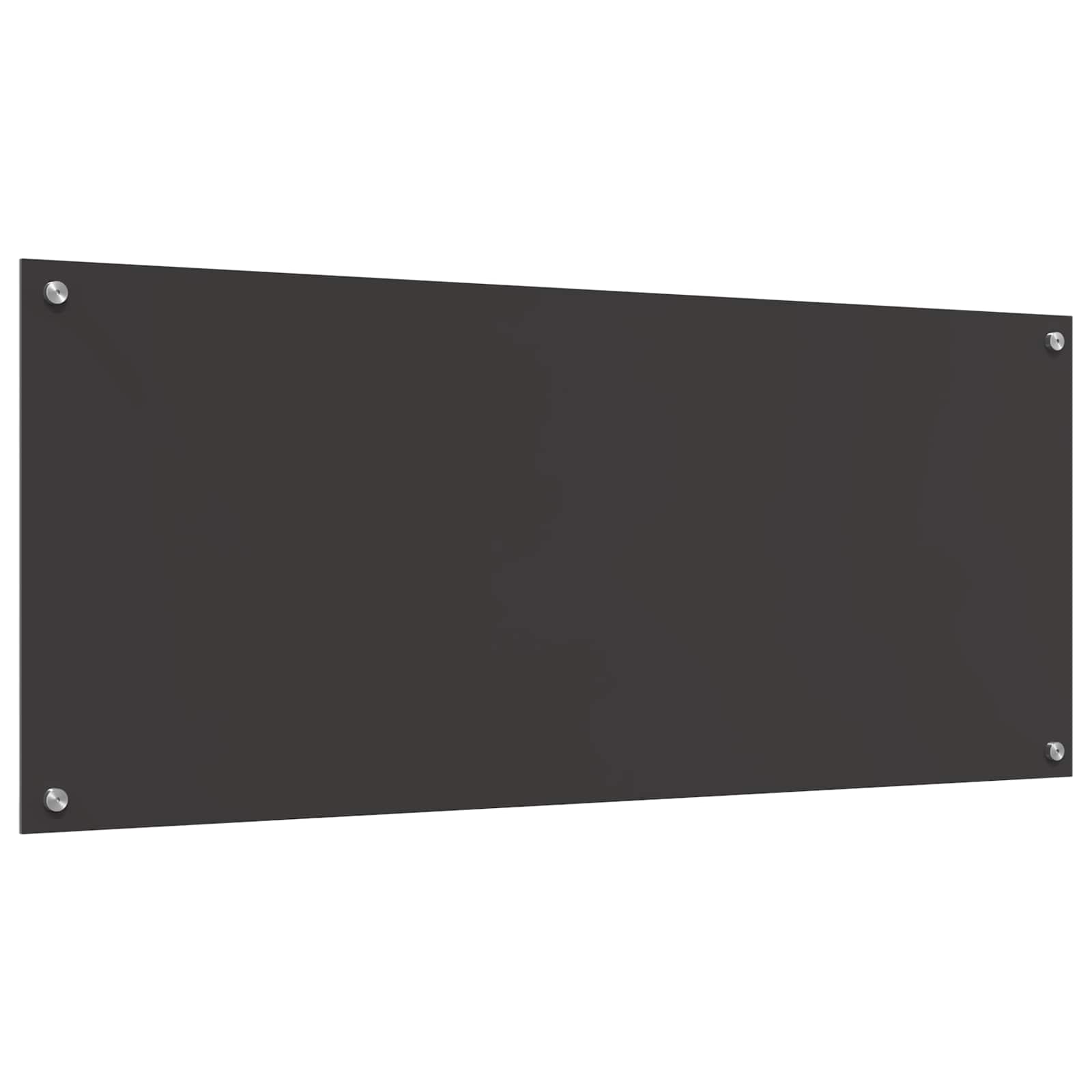 Kitchen Backsplash Dark grey 120 x 50 x 0.6 cm Tempered Glass