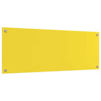 Kitchen Backsplash Yellow 110 x 40 x 0.6 cm Tempered Glass