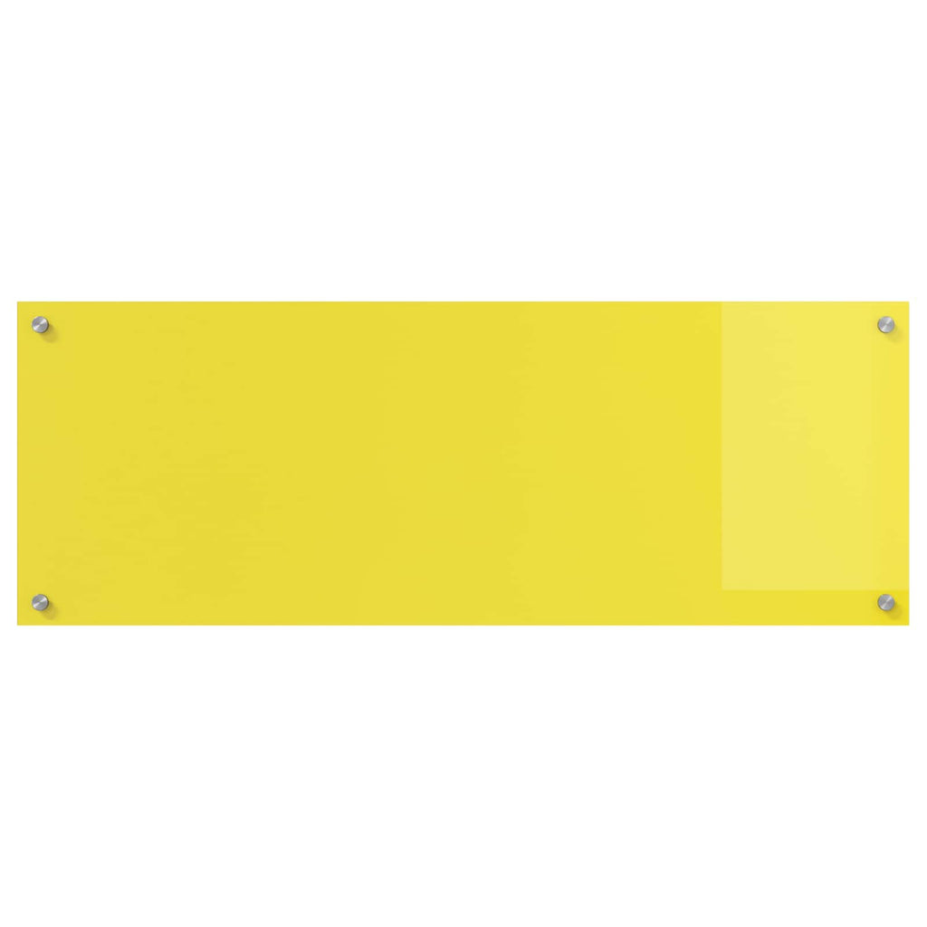 Kitchen Backsplash Yellow 110 x 40 x 0.6 cm Tempered Glass