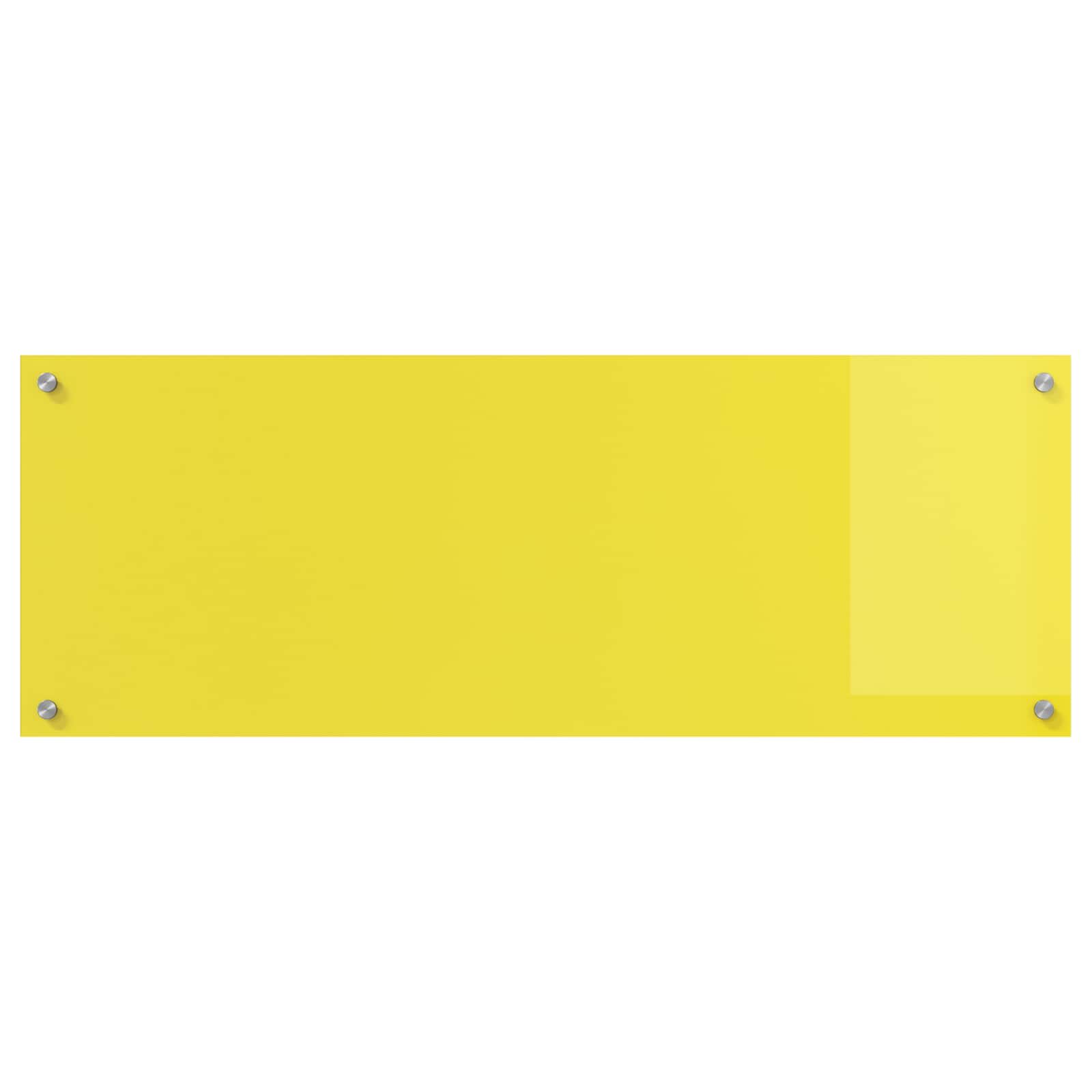 Kitchen Backsplash Yellow 110 x 40 x 0.6 cm Tempered Glass